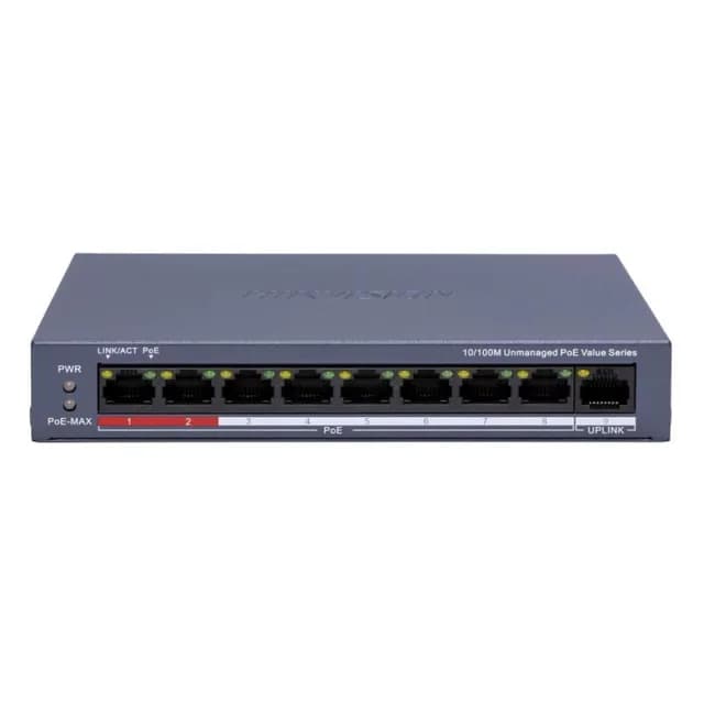PoE-комутатор Hikvision DS-3E0109P-E