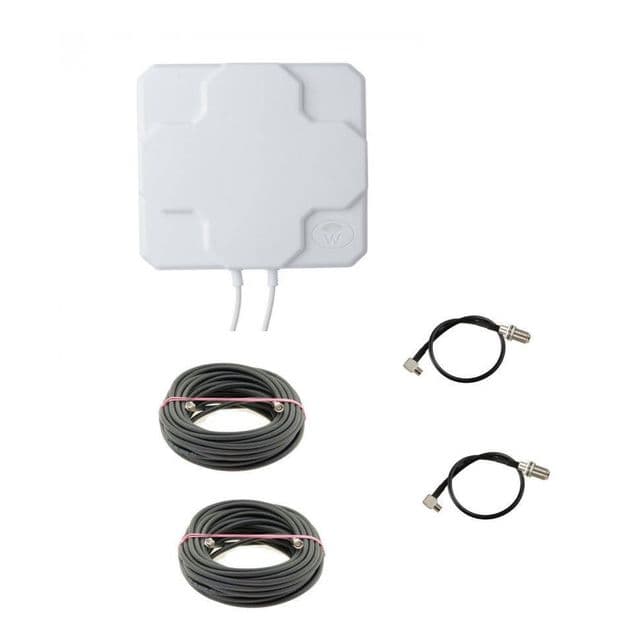 3G/4G панельна антена MIMO 2*22 dbi з кабелем і перехідниками