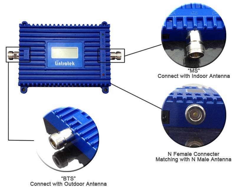 Підсилювач сигналу (репітер) Lintratek KW20L-GSM (900 Мгц)