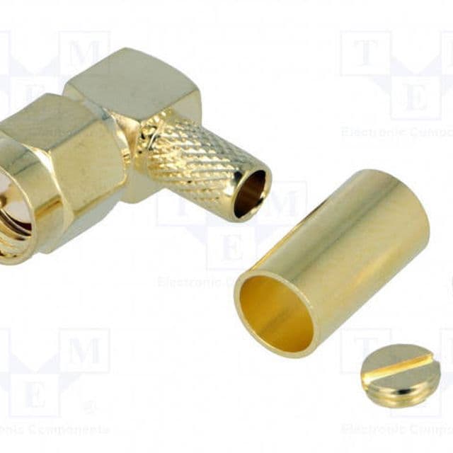 Кутовий роз'єм SMA Male для кабелю RG-58