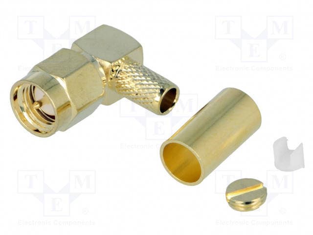 Кутовий роз'єм SMA Male для кабелю RG-58