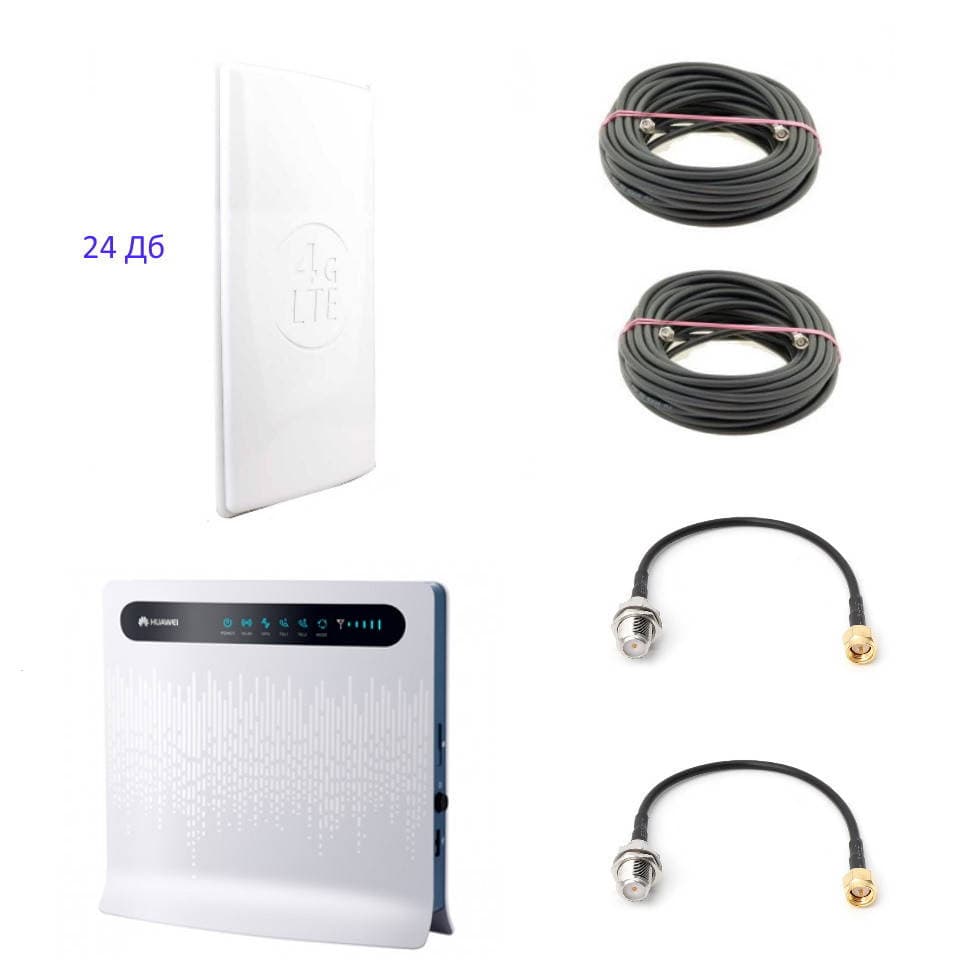 Комплект 3G/4G Huawei B593 + MIMO антена 24 Дб (швидкість до 150 Мбіт/c)