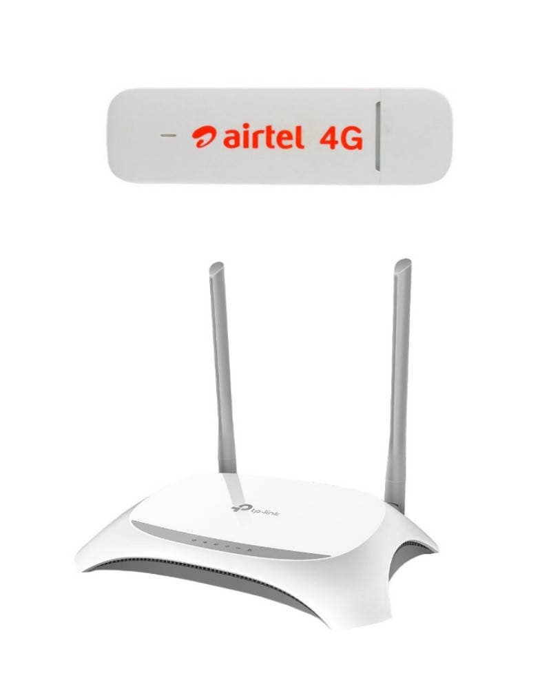 Комплект Wi-Fi роутер TP-Link TL-WR842 + LTE модем Huawei E3372