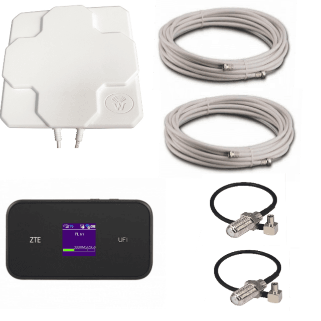 4G комплект ZTE MF980 LTE Cat.9 + антена MIMO 2*22 дБ (швидкість до 450 Мбіт/с)