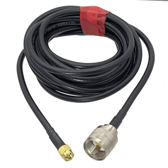 Кабельна збірка RG-58 з роз'ємами UHF Male — SMA Male (1 м)