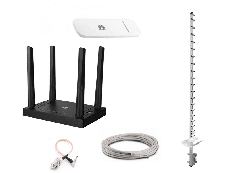 Комплект 4G інтернет Huawei 3372 + Netis N5 AC1200 2,4 ГГц і 5 ГГц