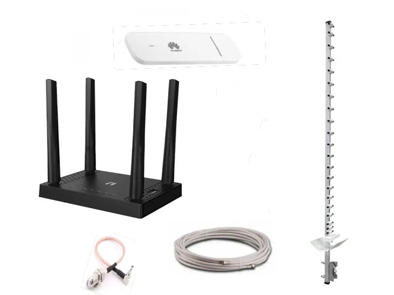 Комплект 4G інтернет Huawei 3372 + Netis N5 AC1200 2,4 ГГц і 5 ГГц