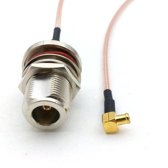 Кабельний перехідник кутовий MCX male — N female RG-316 20 см
