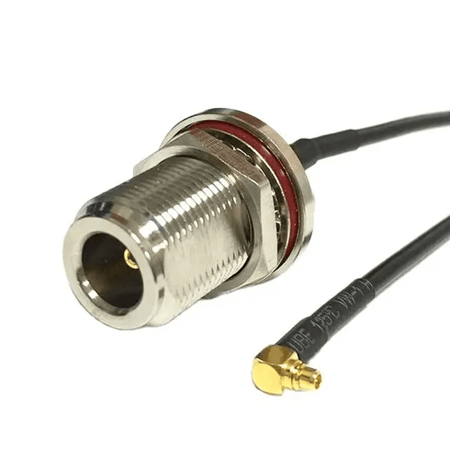 Кутовий кабельний перехідник MMCX male — N female RG-174 20 см