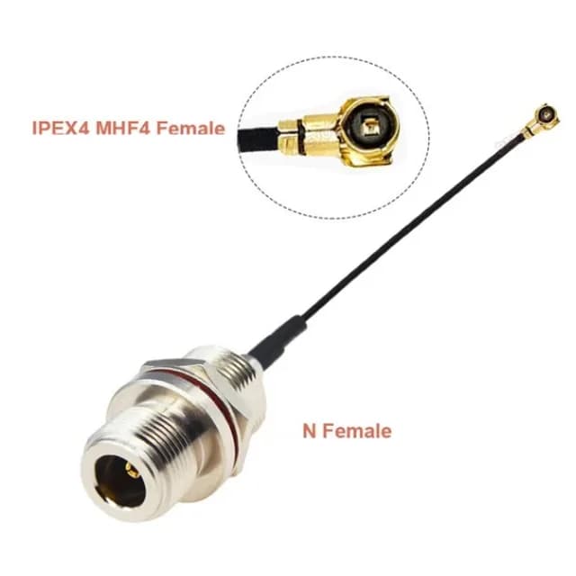 Кабельний перехідник IPEX4 (MHF4) — N female 20 см