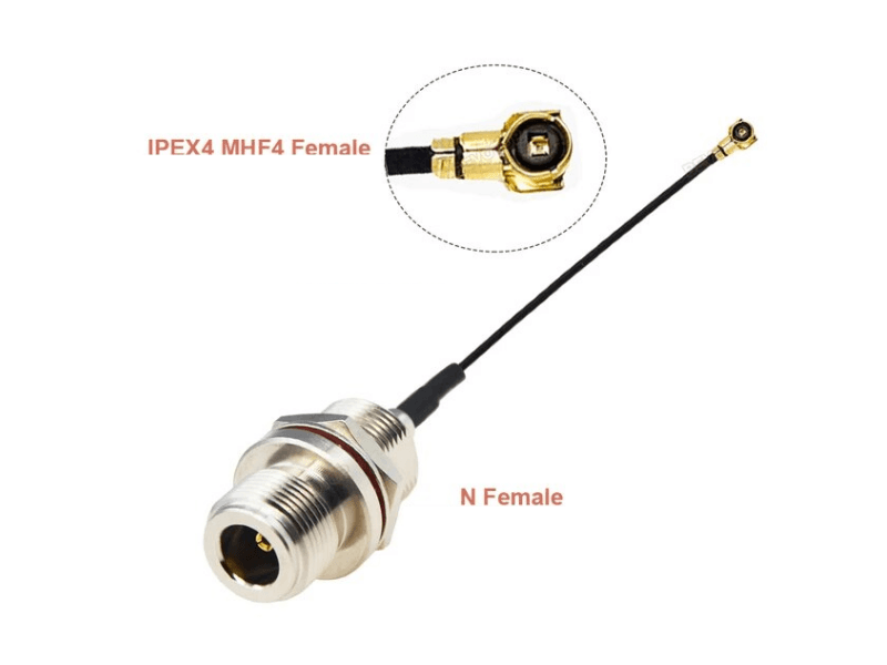 Кабельний перехідник IPEX4 (MHF4) — N female 20 см