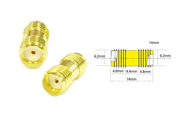 Перехідник SMA Female — SMA Female (мама-мама)