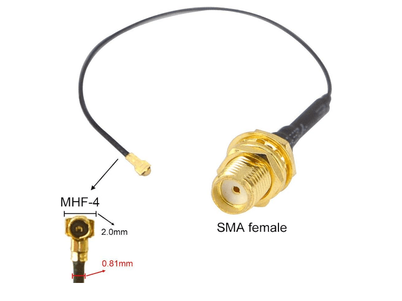 Кабельний перехідник IPEX4 (MHF4) — SMA Female 10 см