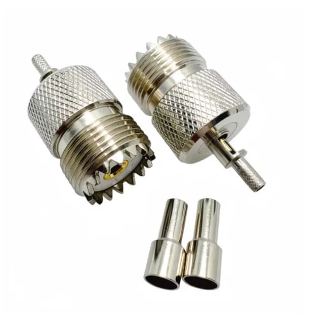 Роз'єм UHF-female (SO-239), обтискний, на кабель RG-174, RG-316