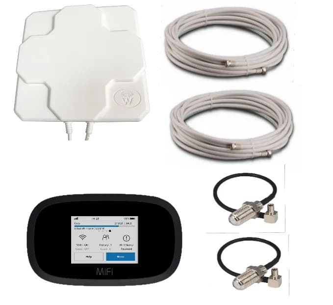 4G комплект антена MIMO 2*22 + LTE Wi-Fi роутер Novatel 8000 (MiFi 8800) LTE Cat.18