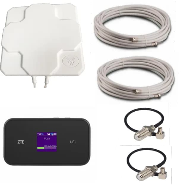 4G комплект ZTE MF980 LTE Cat.9 + антена MIMO 2*22 дБ (швидкість до 450 Мбіт/с)