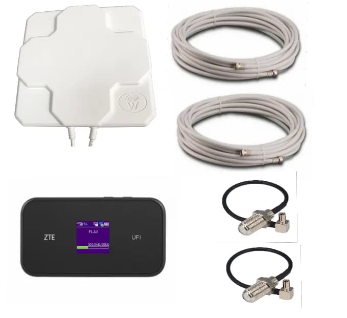 4G комплект ZTE MF980 LTE Cat.9 + антена MIMO 2*22 дБ (швидкість до 450 Мбіт/с)