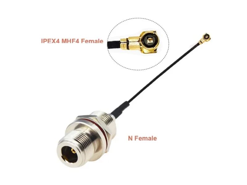 Кабельний перехідник IPEX4 (MHF4) — N female 20 см