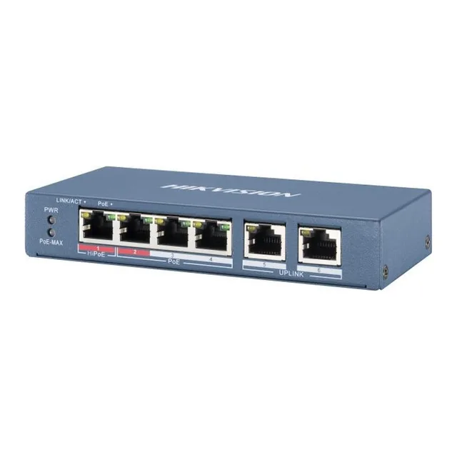 PoE-комутатор Hikvision DS-3E0106HP-E