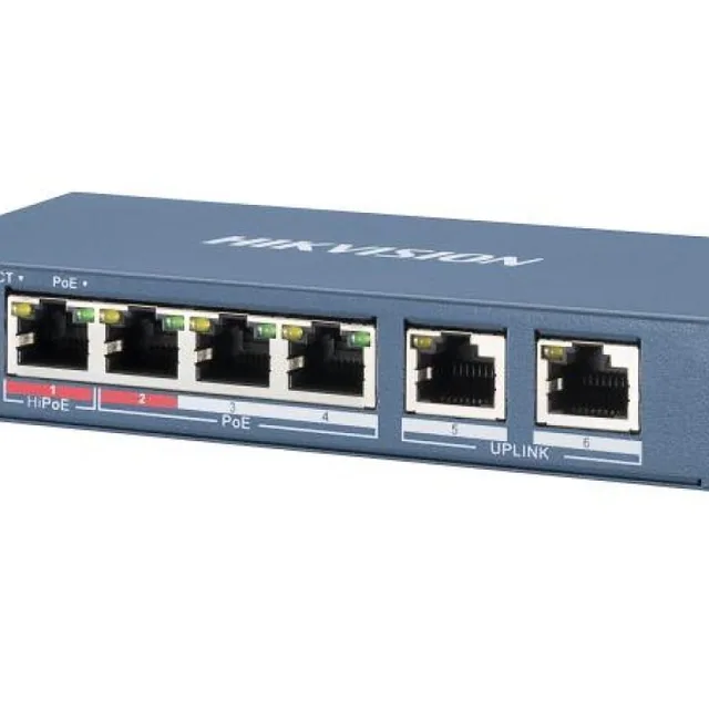 PoE-комутатор Hikvision DS-3E0106HP-E