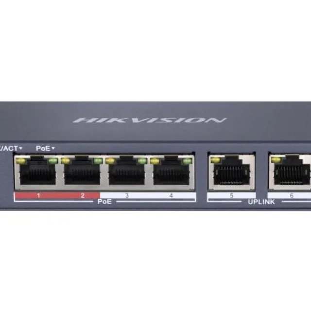 PoE-комутатор Hikvision DS-3E0106P-E/M(B)