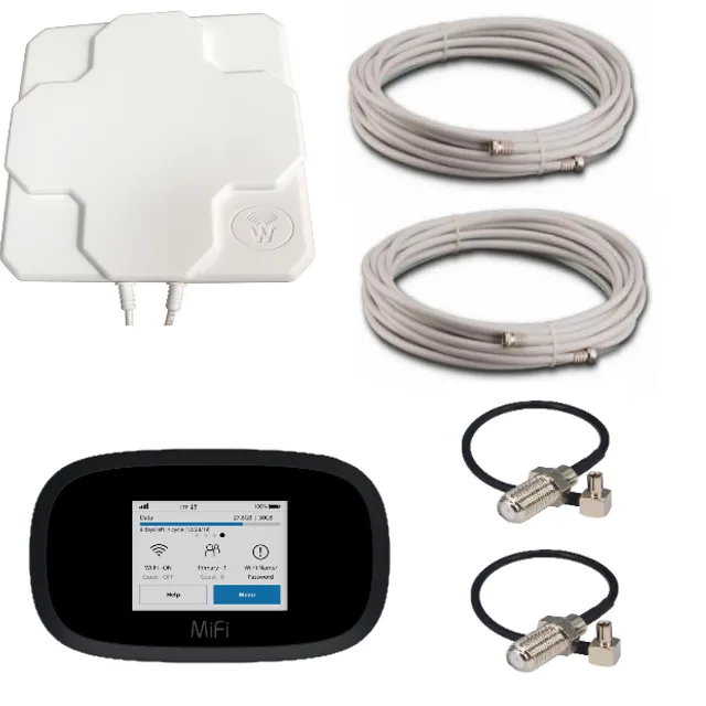 4G комплект антена MIMO 2*22 + LTE Wi-Fi роутер Novatel 8000 (MiFi 8800) LTE Cat.18